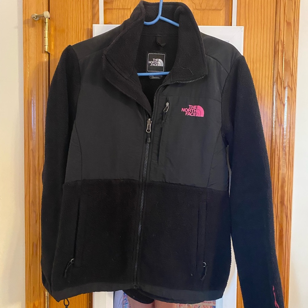 The north face black and pink women’s fleece